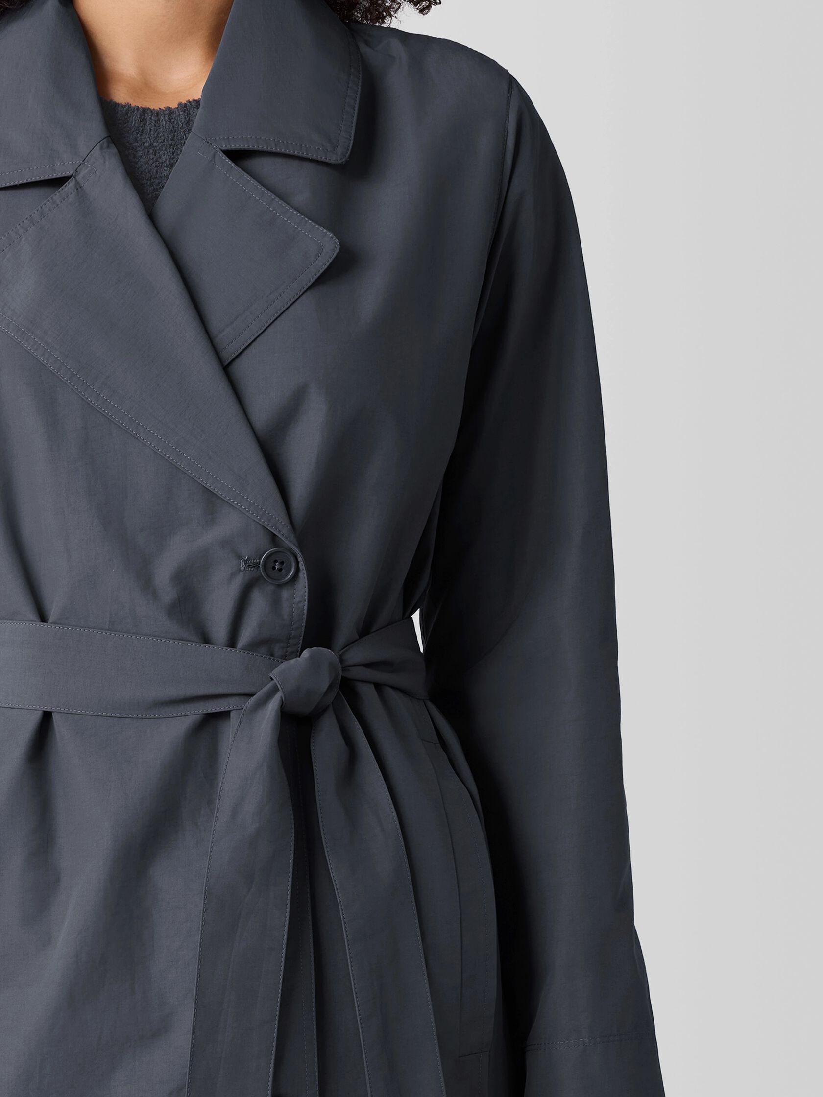 Light Cotton Nylon Trench Coat