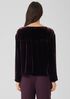 Velvet Ballet Neck Box-Top