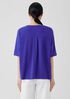 Stretch Jersey Knit Crew Neck Tee