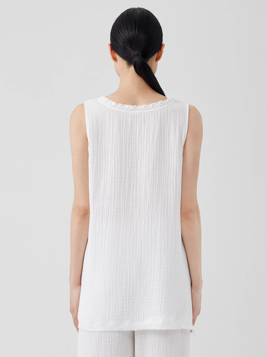 Organic Cotton Gauze Scoop Neck Tank