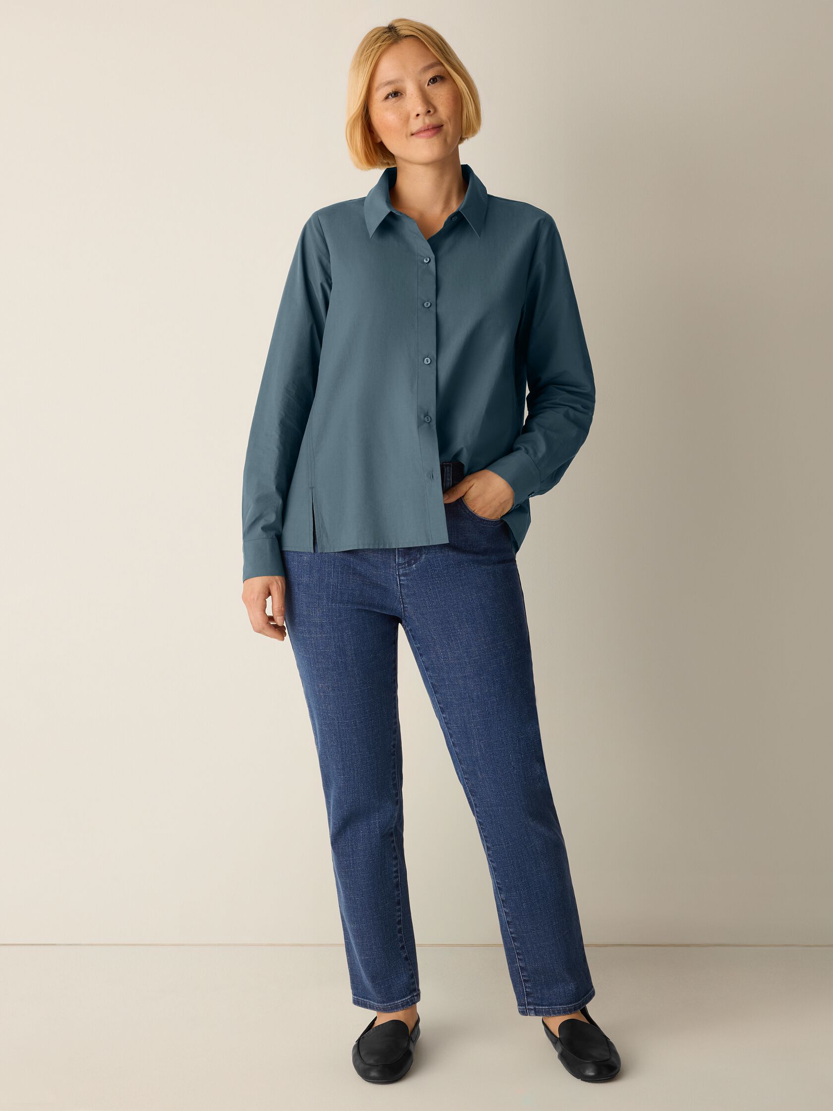 Cotton Stretch Denim Slim Jean