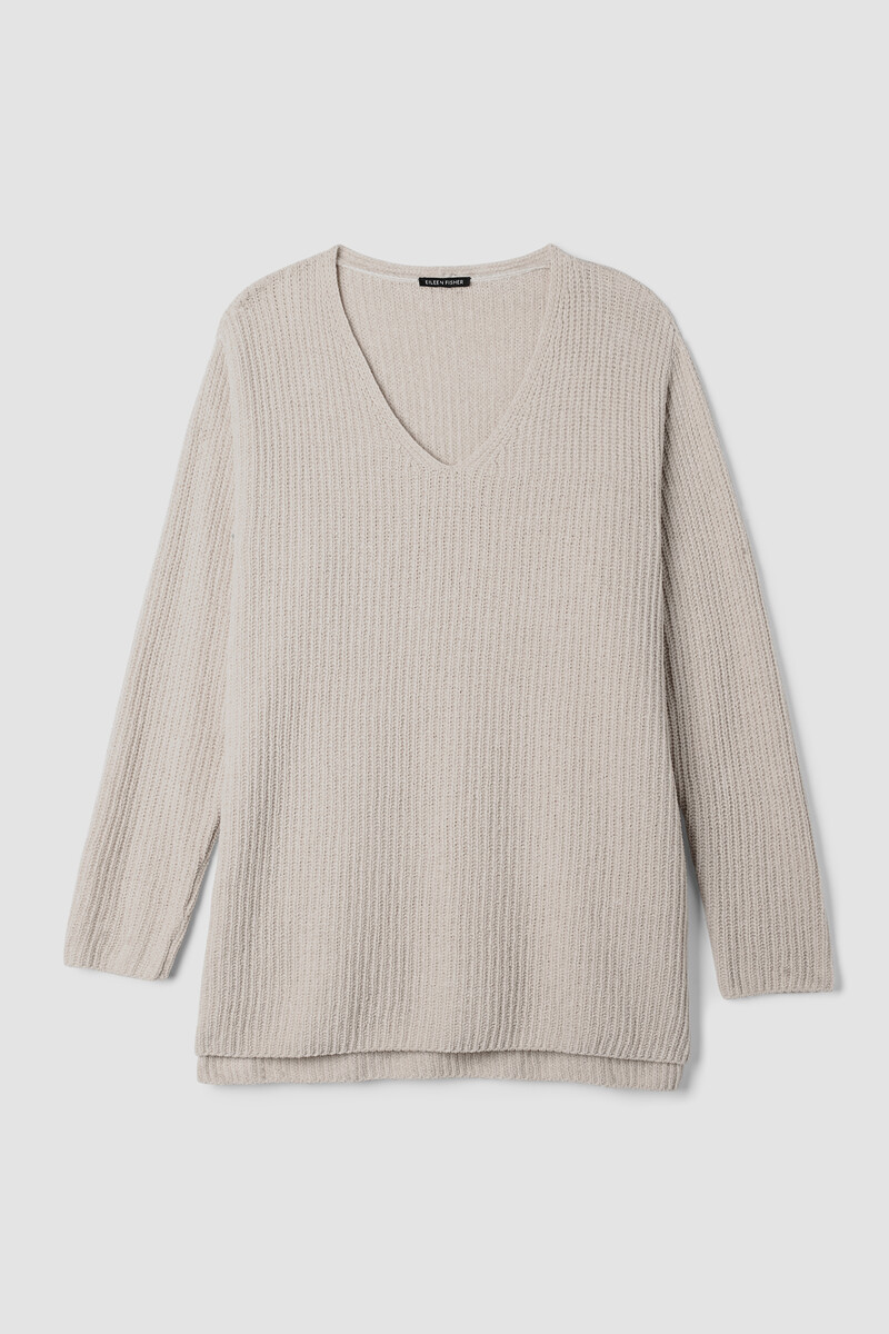 Organic Cotton Chenille V-Neck Top Organic Cotton Chenille V-Neck Top