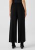 Silk Georgette Crepe Wide-Leg Pant