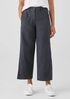 Cotton Hemp Stretch Wide-Leg Pant