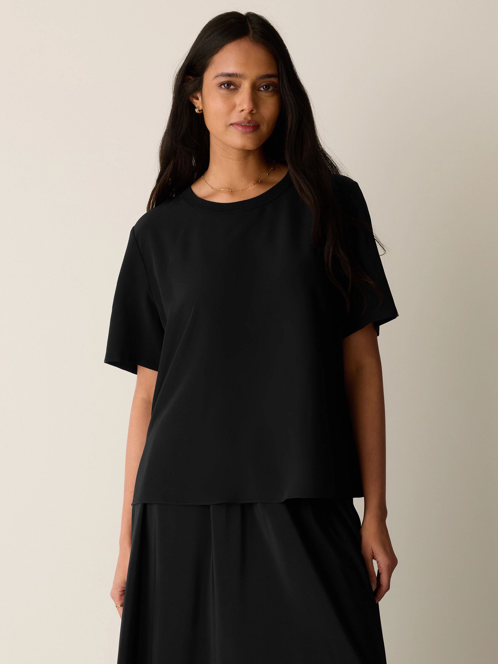 Silk Crepe de Chine Bold Tee