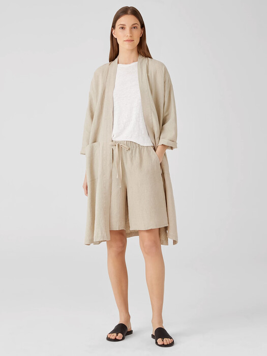 Organic Linen Belted Jacket