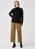 Boiled Wool Jersey Straight Pant