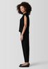 Textured Stretch Rib Round Neck Top