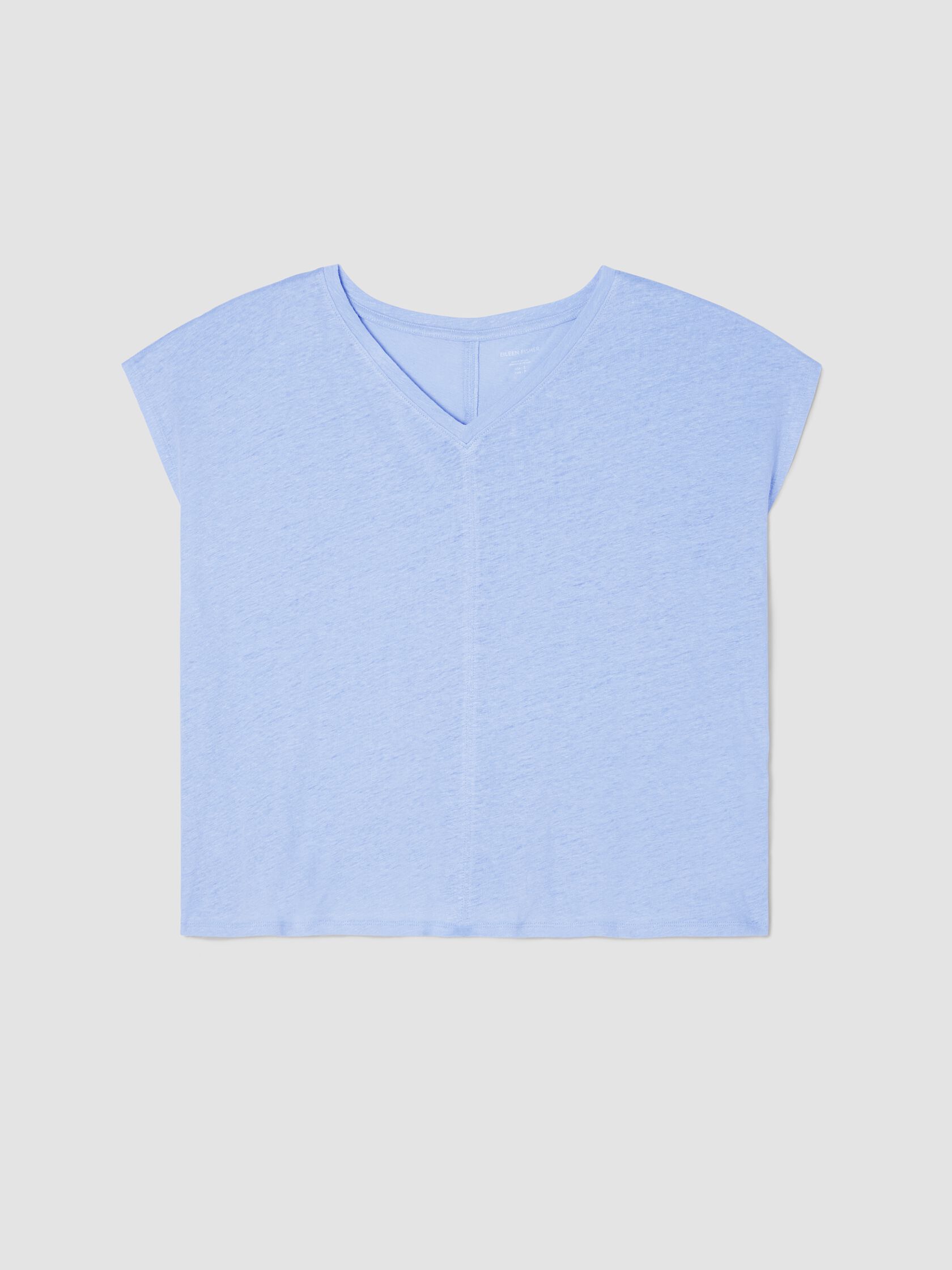 Organic Linen Jersey V-Neck Tee