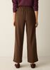 Stretch Wool Crepe Wide-Leg Trouser