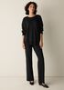 Cozy Brushed Terry Hug Crew Neck Long Top