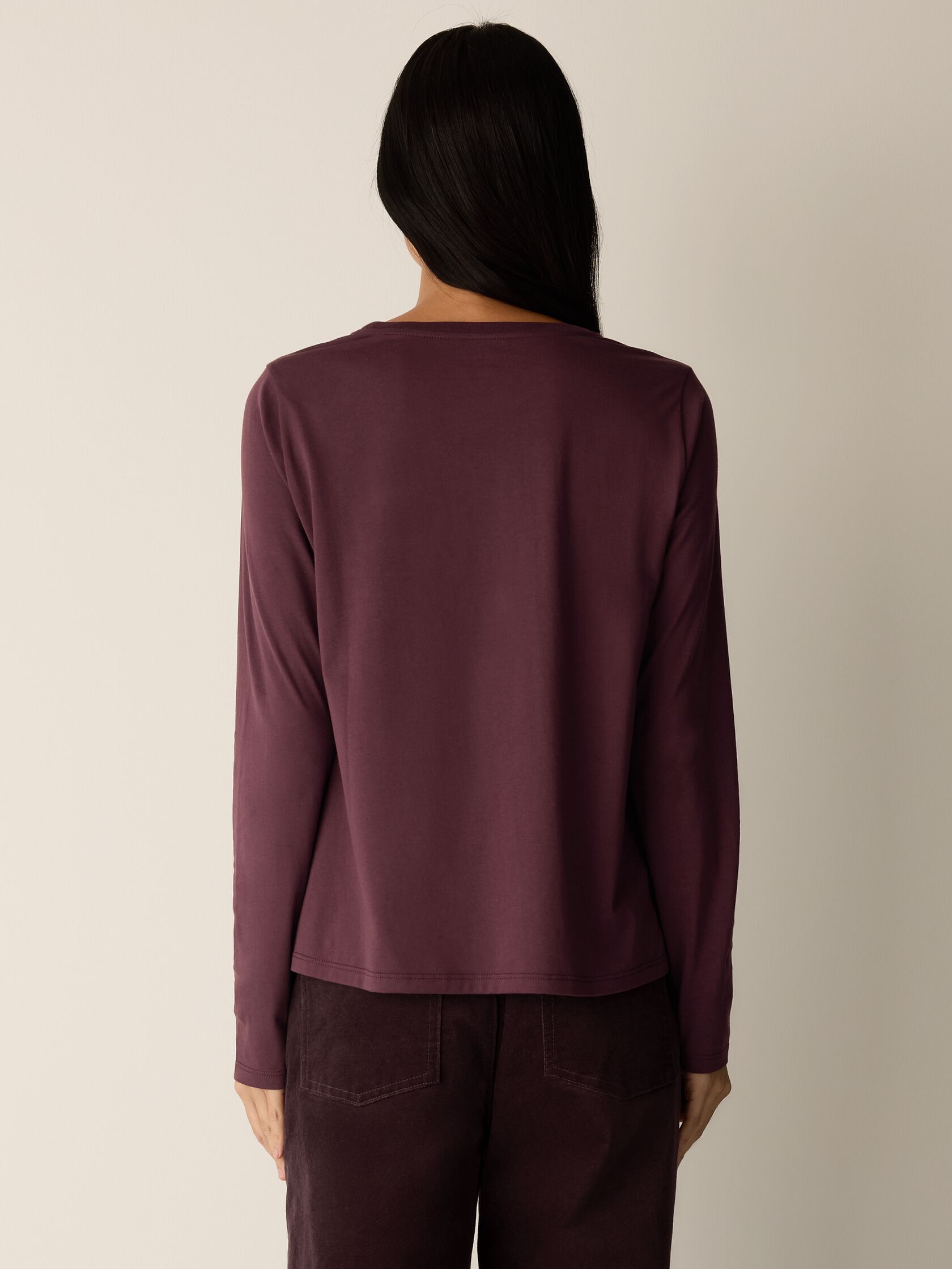 Organic Pima Cotton Jersey Long-Sleeve Tee