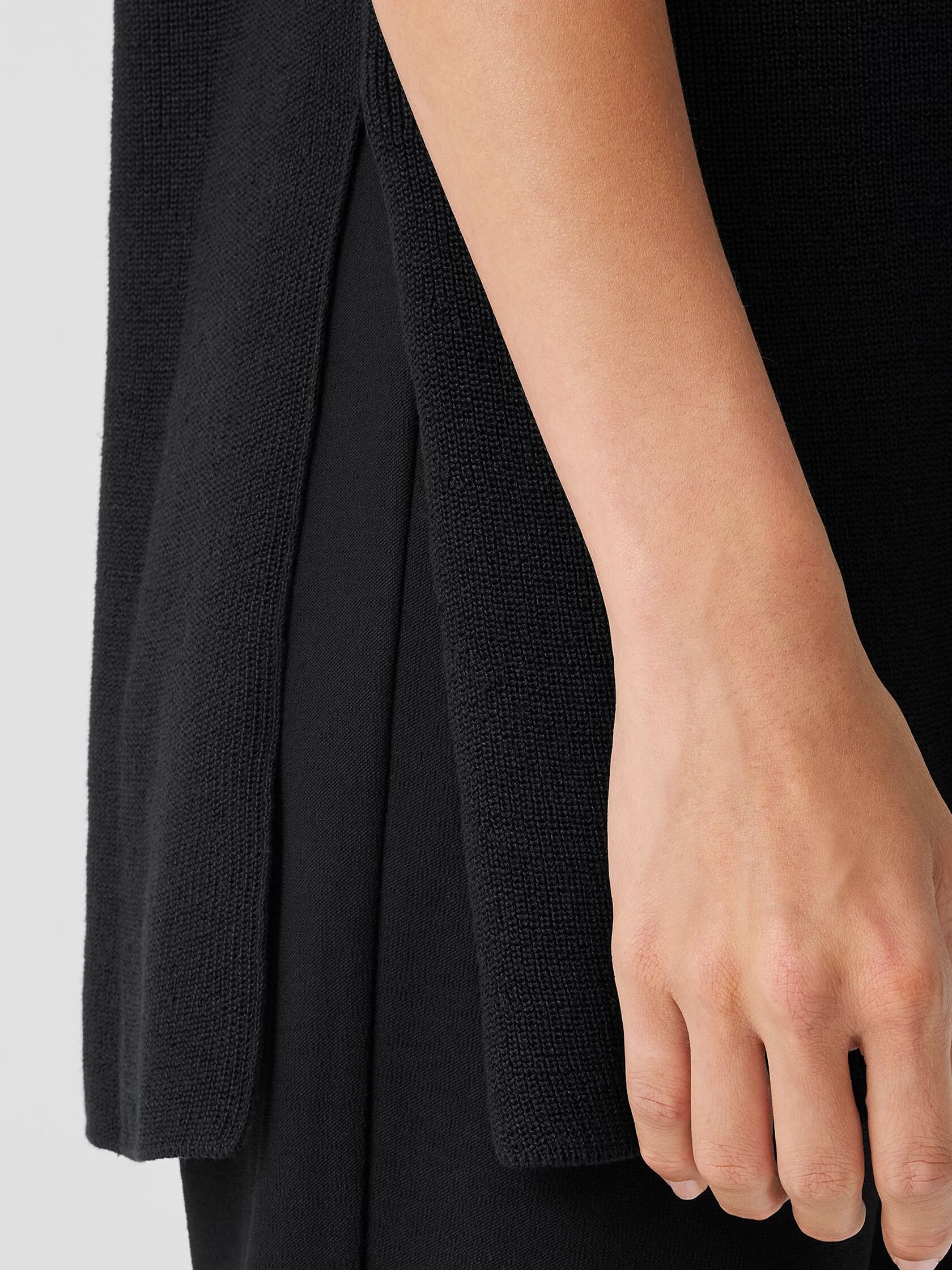 Organic Linen Cotton Funnel Neck Top