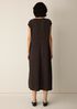 Woven Pliss&eacute; V-Neck Dress