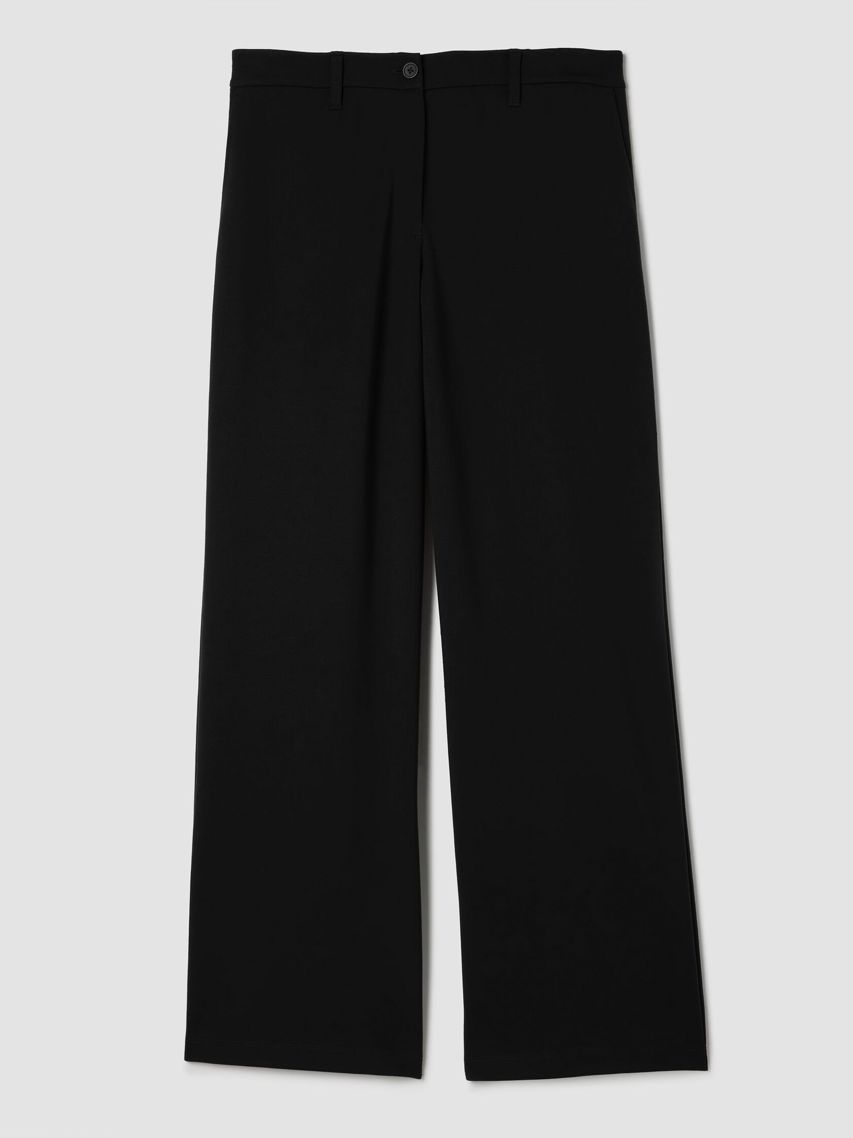 Washable Flex Ponte Wide Trouser Pant
