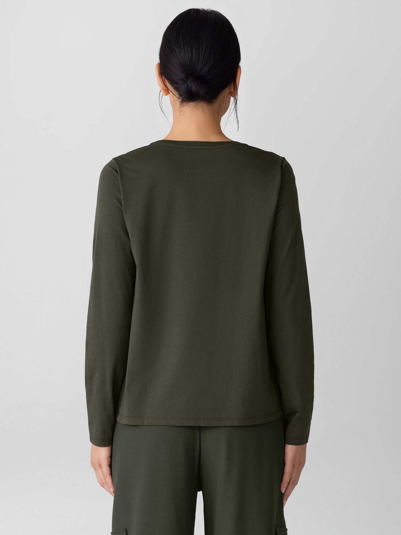 Organic Pima Cotton Jersey Long-Sleeve Tee