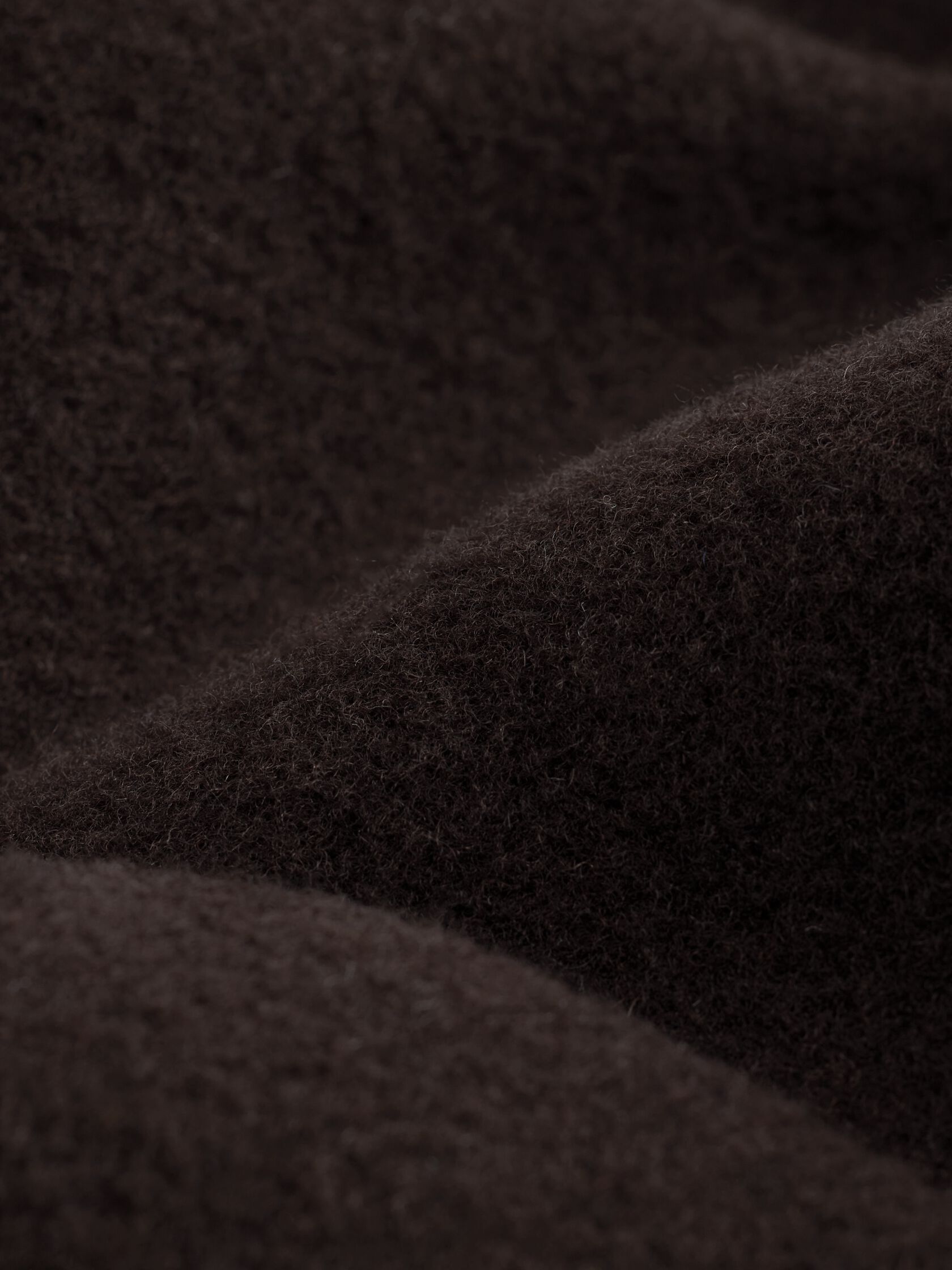 Doubleface Wool Cloud Round Neck Coat