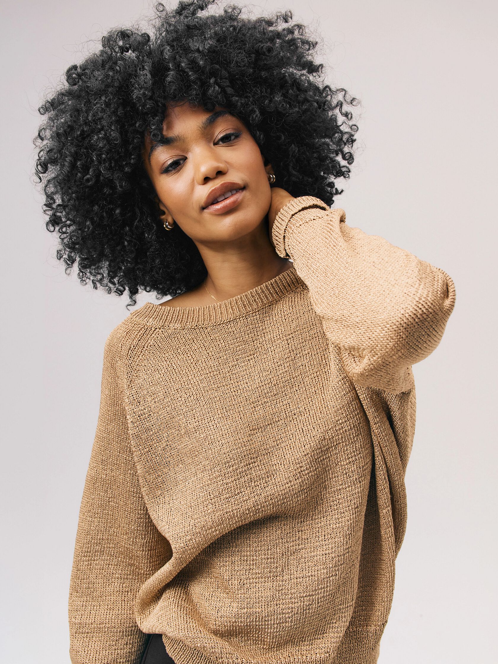 Sleek Viscose Wedge Sweater