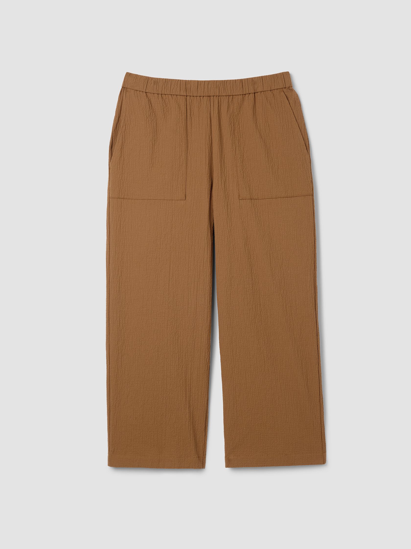 Organic Cotton Pucker Straight Pant