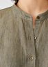 Washed Organic Linen Delave Shirt