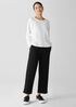Organic Cotton French Terry Straight Pant
