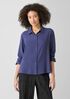 Silk Georgette Crepe Classic Collar Shirt