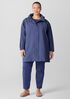 Light Cotton Nylon Stand Collar Long Coat