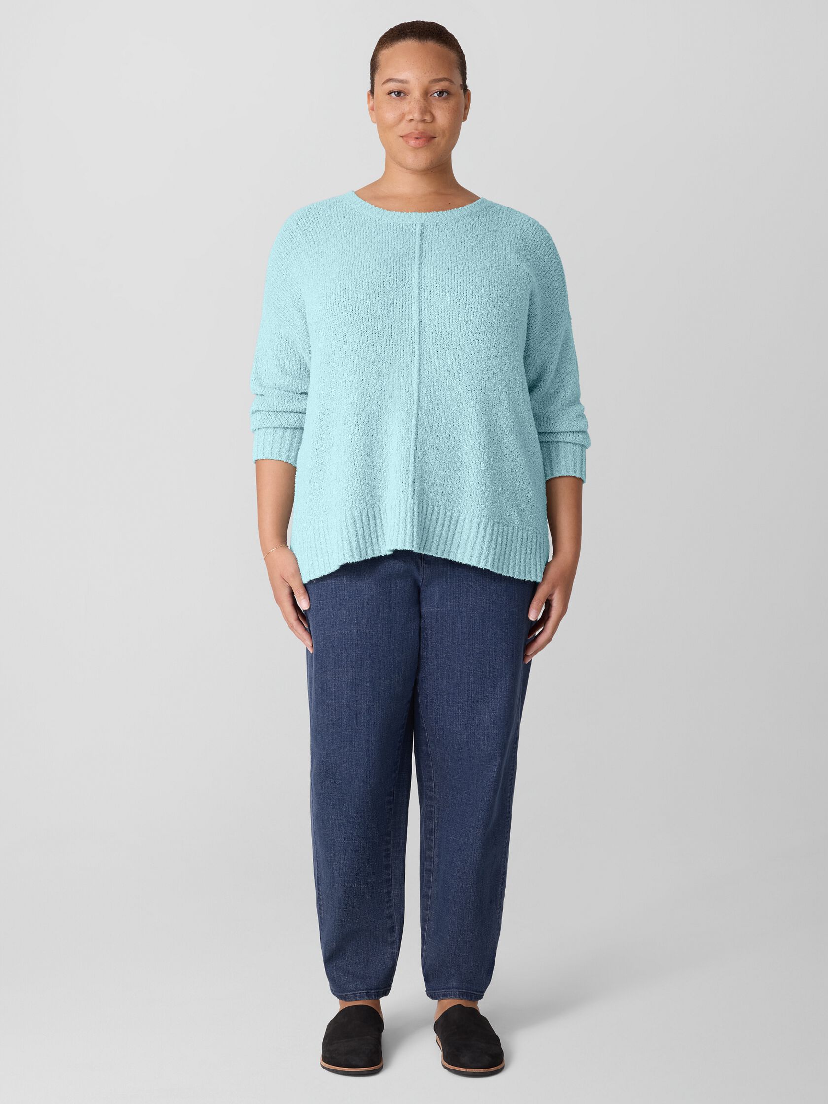 Cotton Stretch Denim Lantern Jean