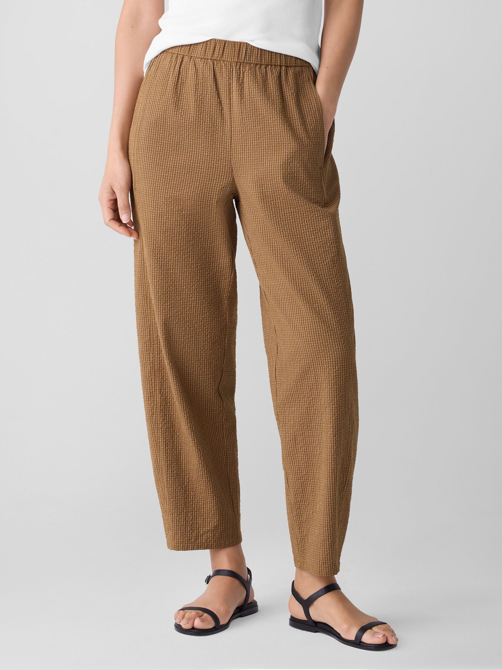 Organic Cotton Ripple Lantern Pant