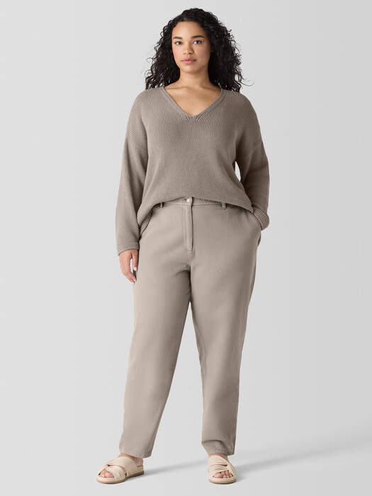 Garment-Dyed Utility Organic Cotton Tapered Pant