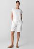 Organic Linen Cotton Square Top