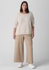 Organic Cotton Chenille Jewel Neck Top