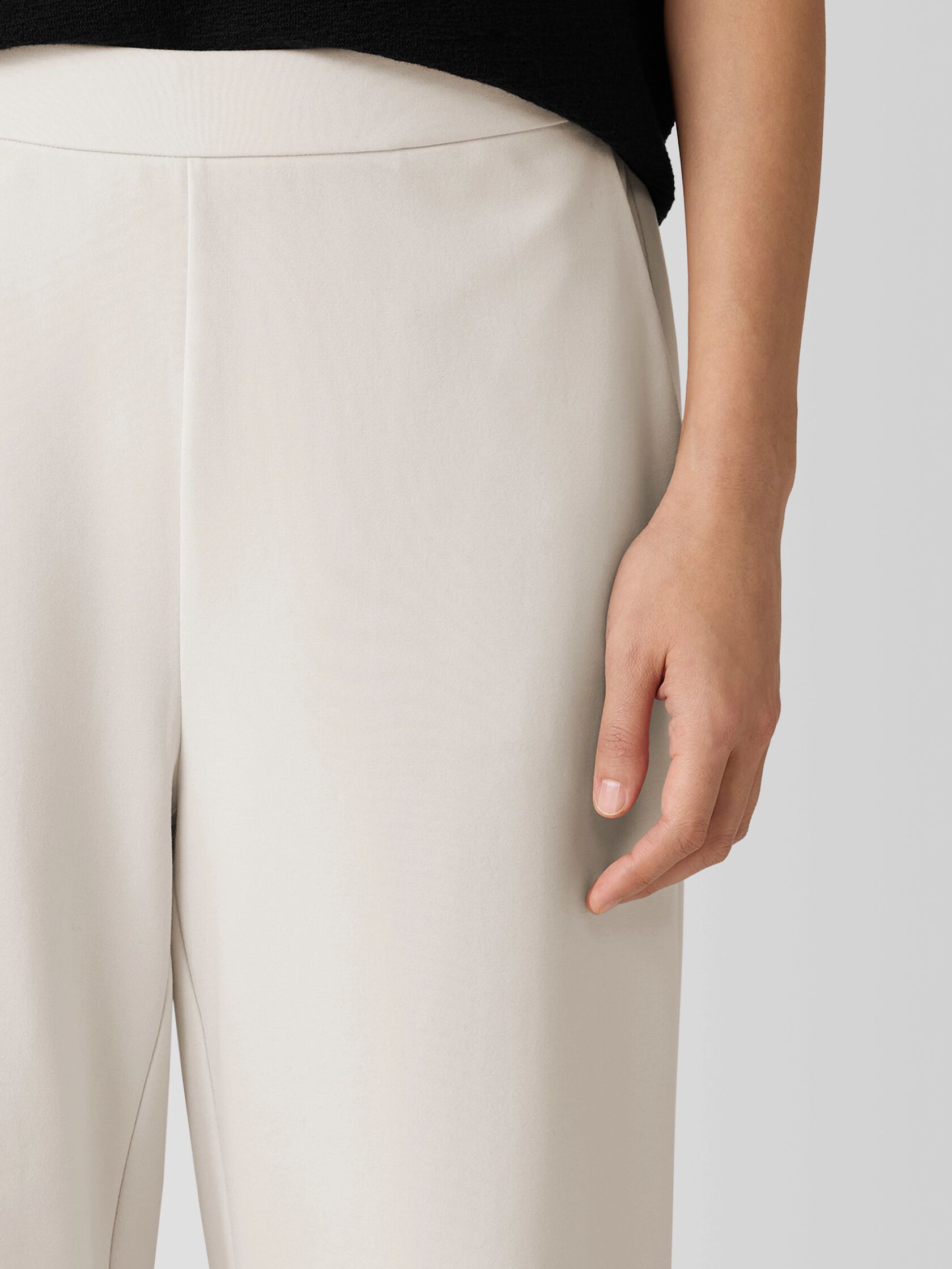 Washable Flex Ponte Wide-Leg Pant