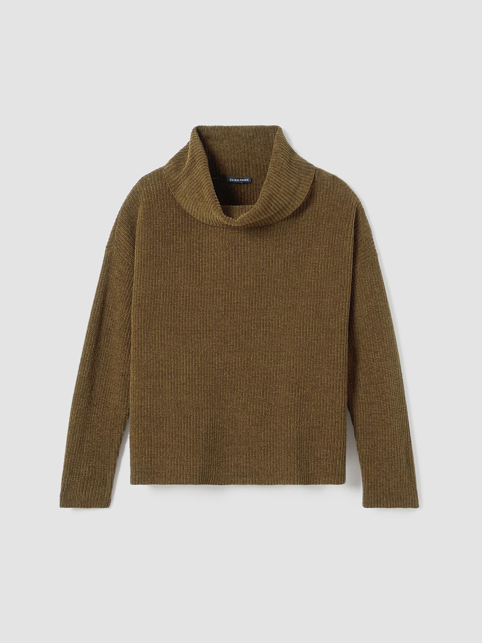 Organic Cotton Chenille Turtleneck Top