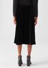 Crushed Velvet A-Line Skirt