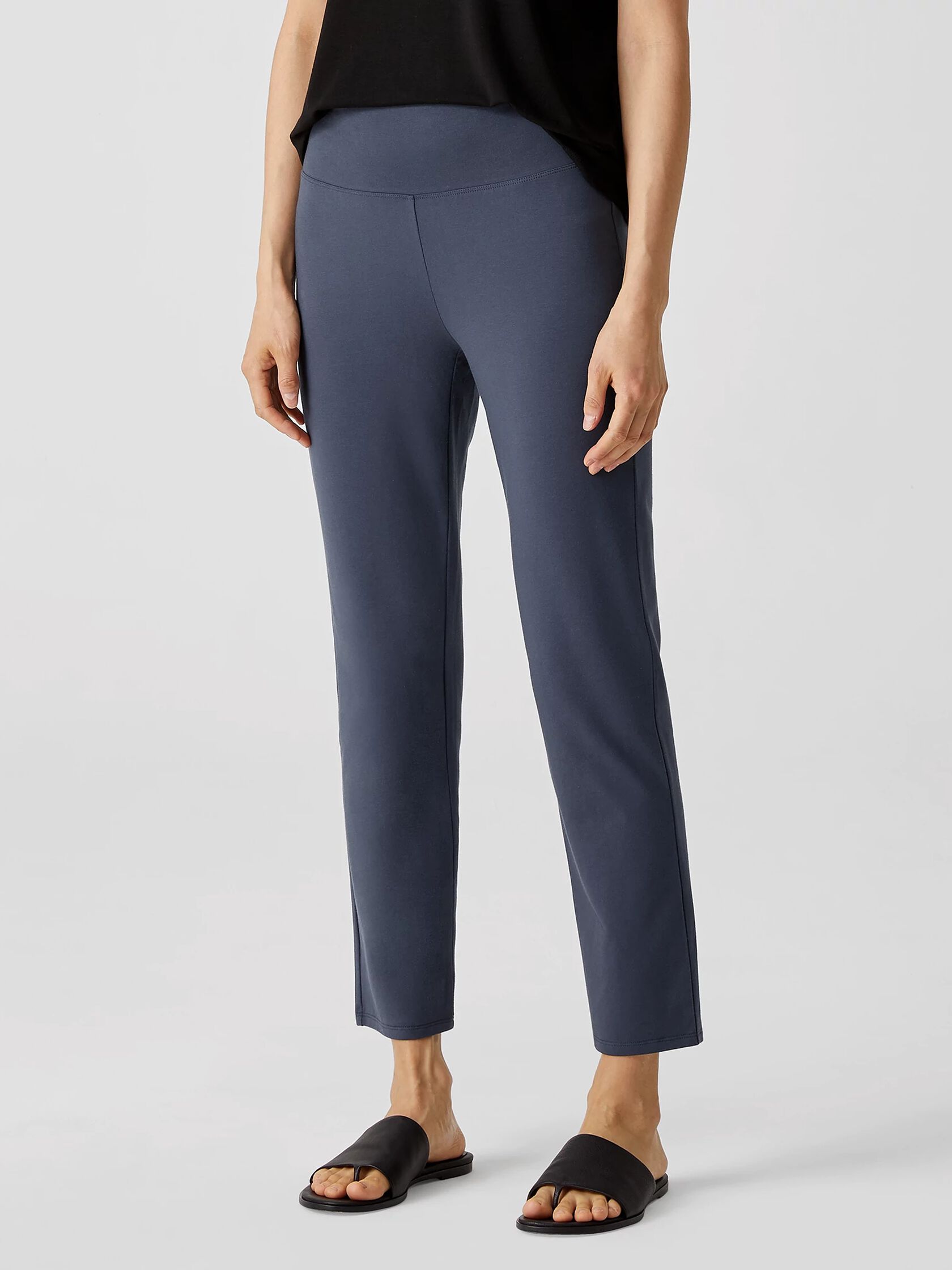 Traceable Organic Cotton Jersey High-Waisted Pant