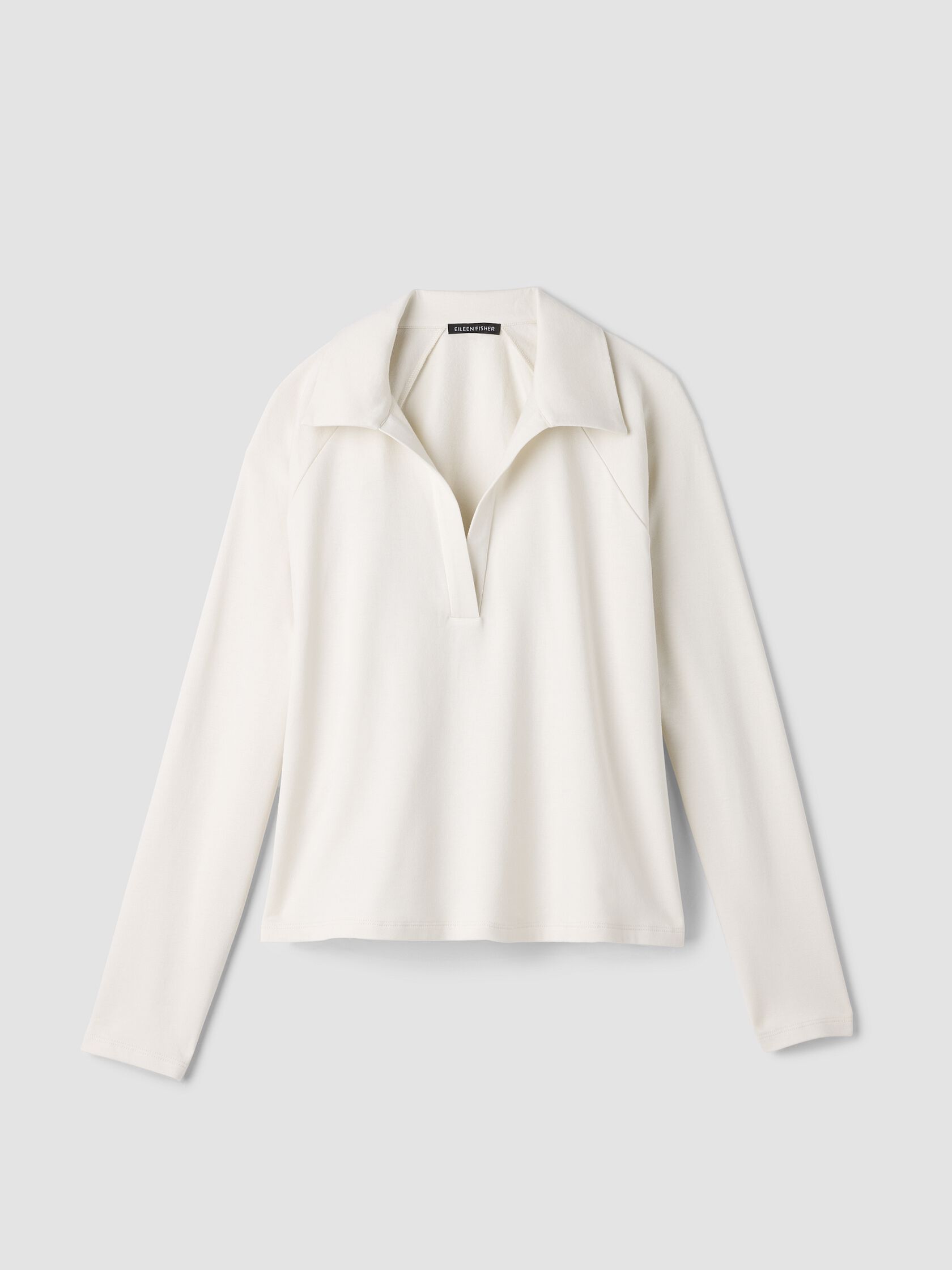 Cozy Brushed Terry Hug Split Neck Top