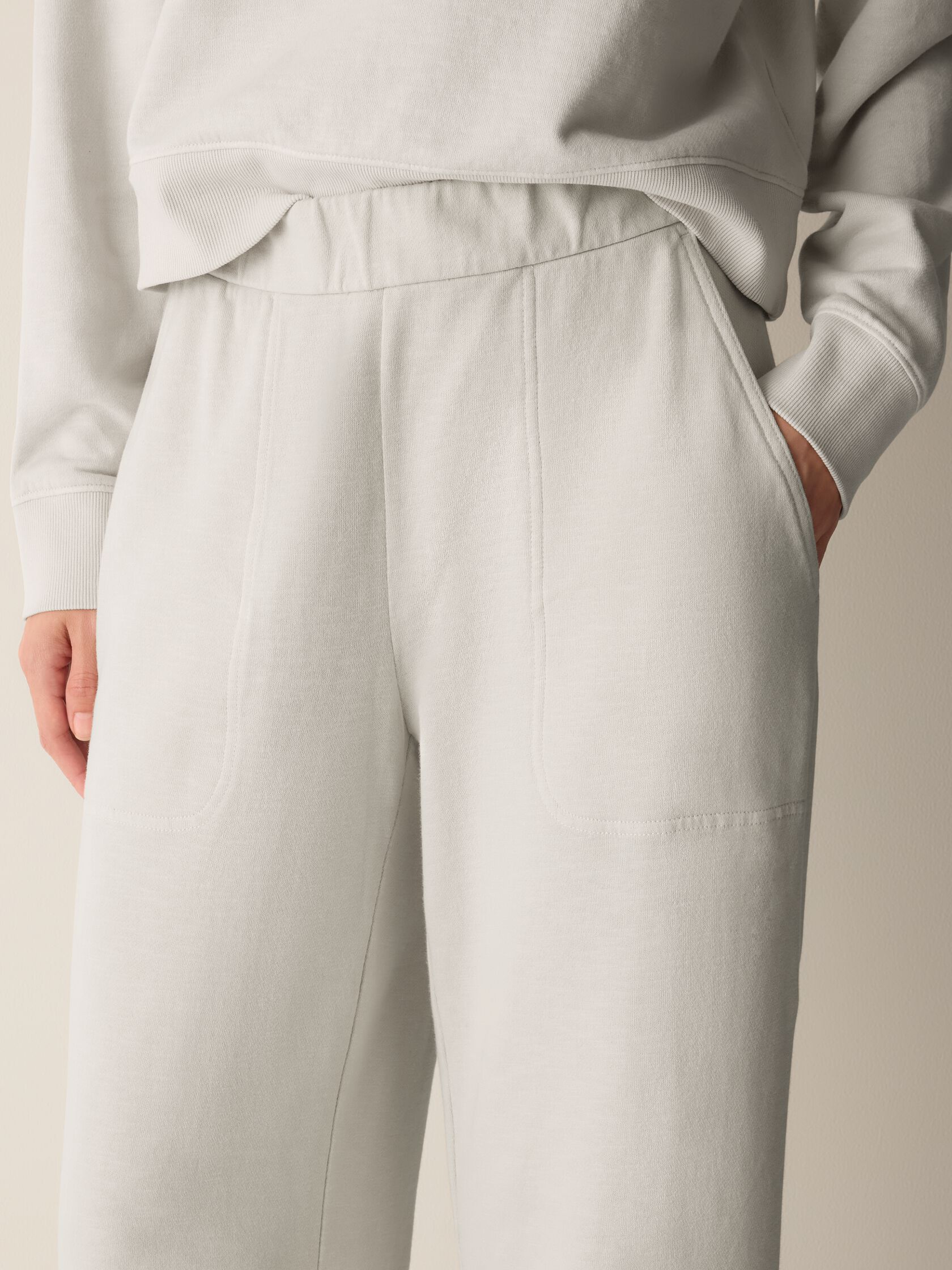 Garment-Dyed Organic Cotton Terry Arch Pant