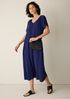 Silk Georgette Crepe V-Neck Dress