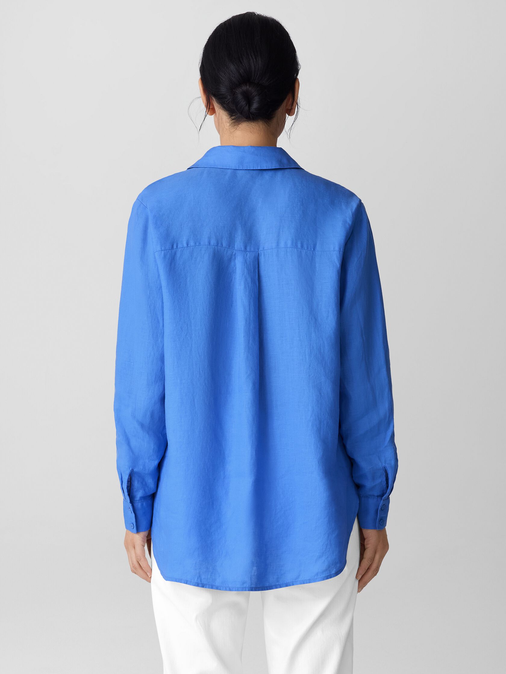 Organic Handkerchief Linen Classic Collar Shirt