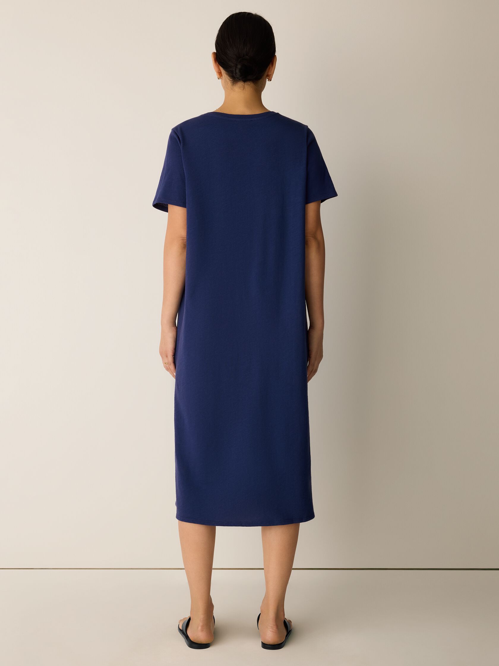 Cozy Organic Cotton Slub Tee Dress