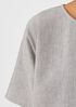 Organic Cotton Linen Ticking Stripe Square Top