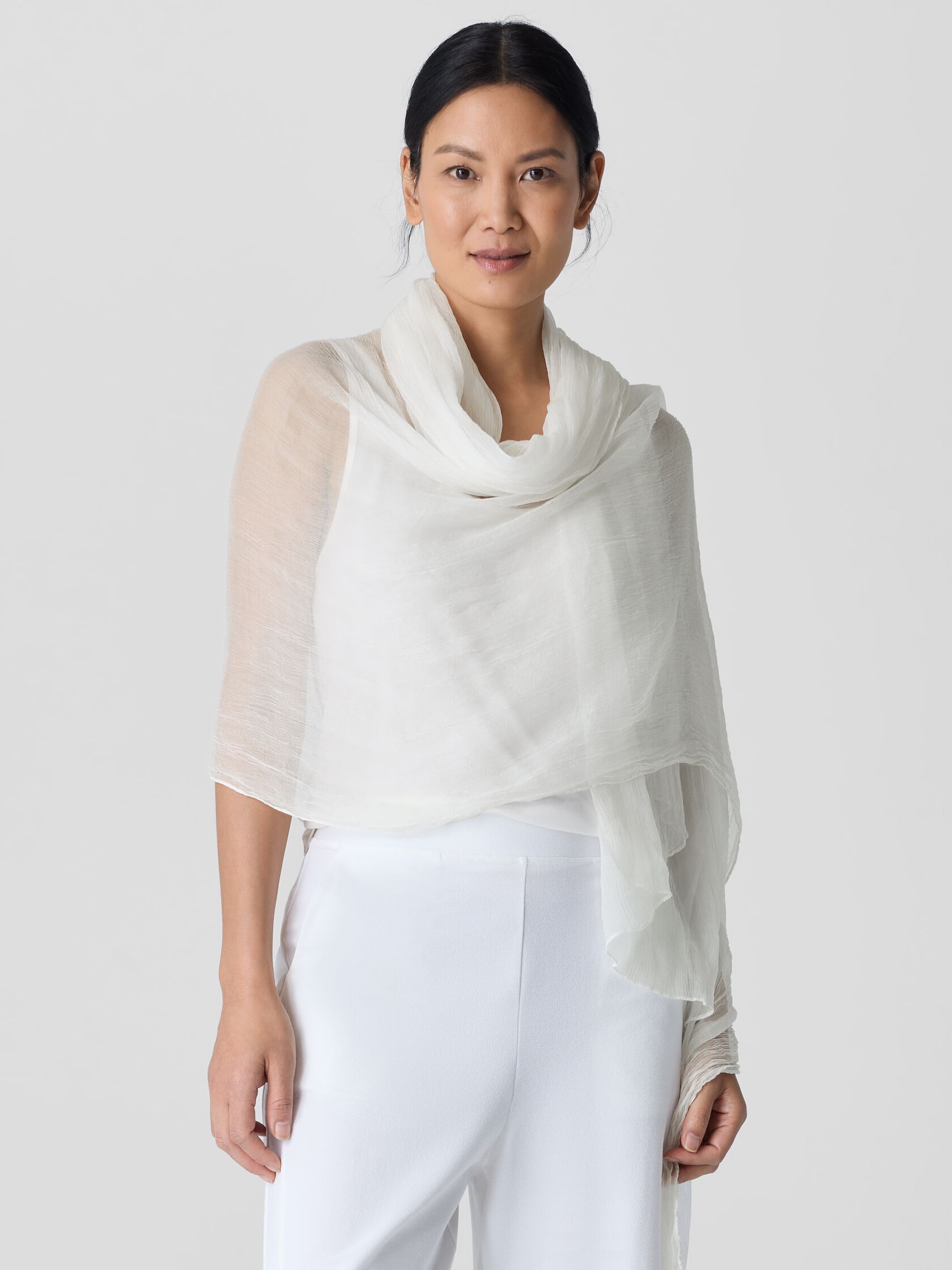 Textured Maltinto Silk Scarf