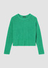 Cotton Fluff Crew Neck Top