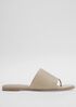 Edge Leather Slide Sandal