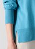 Cotton and Recycled Cashmere V-Neck Top