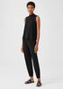 Fine Jersey Mock Neck Tank