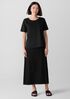 Washable Stretch Crepe Wrap Skirt