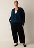 Peruvian Cotton Blend V-Neck Cardigan