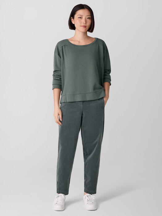 Organic Cotton Stretch Corduroy Lantern Pant